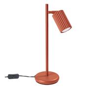 Lámpara de mesa de colores Karbon Rojo Ocre