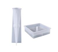 Lámpara de mesa de cristal de resina epoxi, sensor táctil, decoración de escritorio, lámpara de escritorio para dormitorio, moldes de silicona, moldes de fundición, pantalla de silicona ligera con