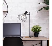 Lámpara De Mesa De Noche Blacky Negra Max. 40W E27 Ajustable