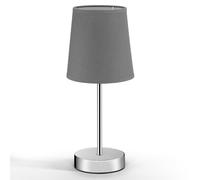 Lámpara de mesa de pie, pantalla gris, 32x13x13cm