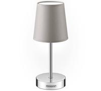 Lámpara de mesa de pie, pantalla taupe, 32x13x13cm