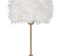 LÁMPARA DE MESA DE PLUMAS DE BOLA