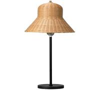 Lámpara De Mesa De Sombrero De Paja De Bambú, Luz De Mesa LED Creativa De Moda, Lámpara De Atmósfera Regulable, Decoración Del Hogar, Cabecera Del Dormitorio, Sala De Estar, Pasillo, Salón