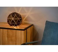 LUCIDE OTONA - Lámpara de mesa - Ø 25 cm - 1xE27 - Negro