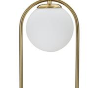Mauro Ferretti Lámpara de mesa con esfera de cristal blanco cm ø 21x50