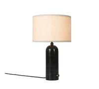 GUBI Lámpara de mesa Gravity S mármol negro-tejido