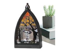Lámpara De Mesa Halloween - Calabaza Calavera Castillo Lámpara Decorativa Linterna Decoración Escritorio,Decoración Del Hogar Para Salón Porche Jardín Escritorio Exterior Estantería Patio