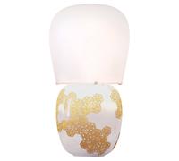 lámpara de mesa Hive de kdln, blanca, altura 47 cm. Cerámica/cristal