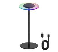 Lámpara de mesa - Iluminación nocturna con cambio de colores - Luminosa de escritorio, para estudio, lectura, descanso, sueño, fiesta, mesita de noche, lado dormitorio, comedor, apartamento
