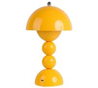 Lámpara de mesa inalámbrica, 3 colores regulables y control táctil, luz de escritorio recargable, lámpara portátil de hongo alimentada por pilas para dormitorio, mesita de noche, cocina, oficina