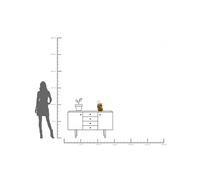 Lámpara de mesa KARE Animal Sloth, color dorado, 30 cm de altura, E14