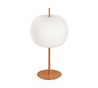 lámpara de mesa Kushi XL de kdln, cobre/blanco, altura 61 cm