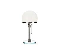 Lámpara de mesa Lámpara de mesa simple de estilo de Bauhaus, mesa de arte moderno Dormitorio Luz de sala de estar Decoración de la habitación Lámparas de noche, Lámpara de cristal blanca, 18 x 38 cm L