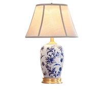 Lámpara De Mesa Lámparas De Mesa Para Sala De Estar Lámpara De Mesa De Cerámica Lámpara De Mesita De Noche China De Latón Para Dormitorio Sala De Estar Sala De Estar Oficina Lámparas De Mesita De Noc