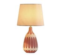 Lámpara De Mesa Lámparas De Mesa Para Sala De Estar Lámpara De Mesita De Noche Estilo Nórdico Cerámica E27 Lámpara Decorativa Para Dormitorio Pantalla De Tela Lámpara De Escritorio Para Mesita De Noc