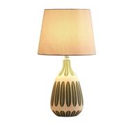 Lámpara De Mesa Lámparas De Mesa Para Sala De Estar Lámpara De Mesita De Noche Estilo Nórdico Cerámica E27 Lámpara Decorativa Para Dormitorio Pantalla De Tela Lámpara De Escritorio Para Mesita De Noc