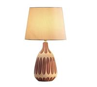 Lámpara De Mesa Lámparas De Mesa Para Sala De Estar Lámpara De Mesita De Noche Estilo Nórdico Cerámica E27 Lámpara Decorativa Para Dormitorio Pantalla De Tela Lámpara De Escritorio Para Mesita De Noc