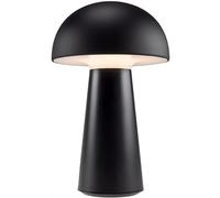 Lámpara de mesa LED con batería regulable, interruptor táctil para lámpara de mesa interior, IP20, luz recargable por USB para interior, blanco cálido, carcasa negra