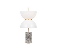 Maytoni lámpara de mesa LED Kyoto, gris, altura 46 cm, mármol EC:EPREL:1655046