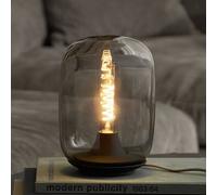 Lámpara de mesa LED Eva Solo Bellota, gris piedra, cristal, atenuable