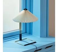 Lámpara de mesa LED HAY Matin, blanco/latón, altura 38 cm
