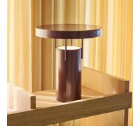 lámpara de mesa LED HÜBSCH BringMe, burdeos metalizado, 28 cm