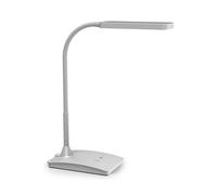 Lámpara de mesa LED MAULpearly, plateada, 38 cm, atenuable, CCT