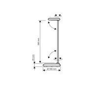 Lámpara de mesa LED MAULstudy, color plateado, 49 cm, E27 EC:EPREL:1559462