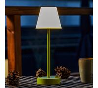 Lámpara de mesa LED Newgarden Lola Slim con batería, color lima