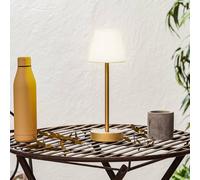 Lámpara de mesa LED Newgarden Lola Slim con batería, latón