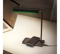 Lámpara de mesa LED OSRAM Office Line Desk Roof negra, CCT, DIM