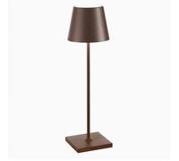 Lámpara de mesa LED portátil y recargable con batería, modelo Corten, 38 cm,