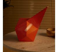 Lámpara de mesa LED recargable Gubi Bagdad, naranja, altura 36 cm, acero