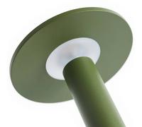 Lámpara de mesa LED recargable HAY HOST PORTABLE, verde oliva, 22 cm, IP44