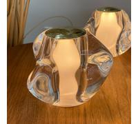 Lámpara de mesa LED recargable LOOM DESIGN Ice Ball dorada Ø 10,5 cm