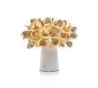 lámpara de mesa LED recargable Slamp Clizia Mama Non Mama dorada/blanca