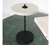 Lámpara de mesa LED recargable UMAGE Asteria Move, blanco perla/negro, 31 cm