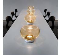 lámpara de mesa LED Stilnovo La Mariée dorada/blanca