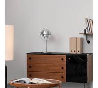 Lámpara de mesa Lite de Gubi, altura 50 cm, cromo/cromo