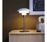 Lámpara de mesa Morph de Dyberg Larsen, blanca, altura 35 cm, metal