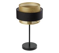 Lámpara De Mesa OSRAM E27 Negro Oro Moderno 44 cm Interior