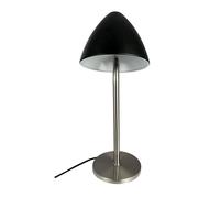 Lámpara de Mesa Oulu Negro/acero Pulido