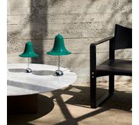 Lámpara de mesa Pantop de VERPAN, azul verdoso oscuro, altura 23 cm