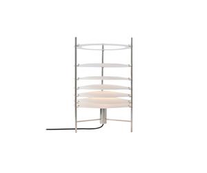 Lámpara de mesa para exterior Topuro Grande de acero inoxidable/acrílico