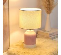 Lámpara de mesa Pauleen Sandy Glow, crema/rosa