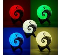 Lámpara de mesa pequeña para dormitorio, humidificador de luz nocturna decorativa de pesadilla con carga USB, luz LED de mesa de 7 colores, base de madera, difusor de aromaterapia, adecuado para