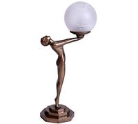 Lámpara de mesa, pequeño Luz, Lámpara de escritorio, Lámpara de escritorio, Lámpara de mesa - Femme Fatale - im estilo Art-Deco con Pantalla de bola - Palazzo Exclusivo
