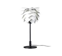 Lámpara de mesa Pineapple de Dyberg Larsen, blanca/negra, altura 35 cm
