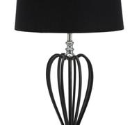 LÁMPARA DE MESA PLATA OSCURO