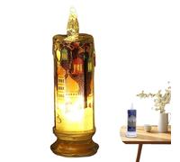 Lámpara de mesa portátil, lámpara de mesa linda para dormitorio - Lámpara de mesa con forma de vela LED en forma de dibujos animados | Luz nocturna de ahorro de energía, decoración do